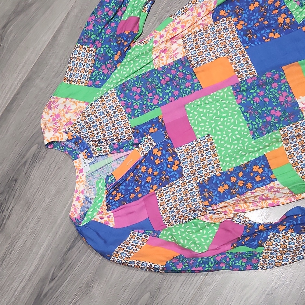 Fate Patchwork Ruffle All In Good Time Dress - image 1